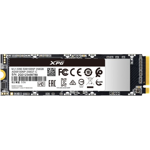 Накопитель SSD Adata 256GB XPG SX6000 Lite, M.2 2280, PCI-E 3x4, [R/W - 1800/900 MB/s] 3D-NAND TLC